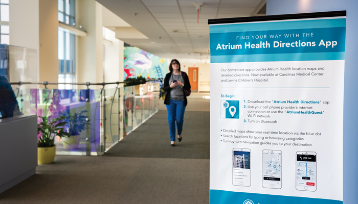 Atrium Health’s IT staff worked with its facilities and marketing teams to ensure map renderings  on the app would be consumer friendly.