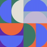 Colorful animated shapes