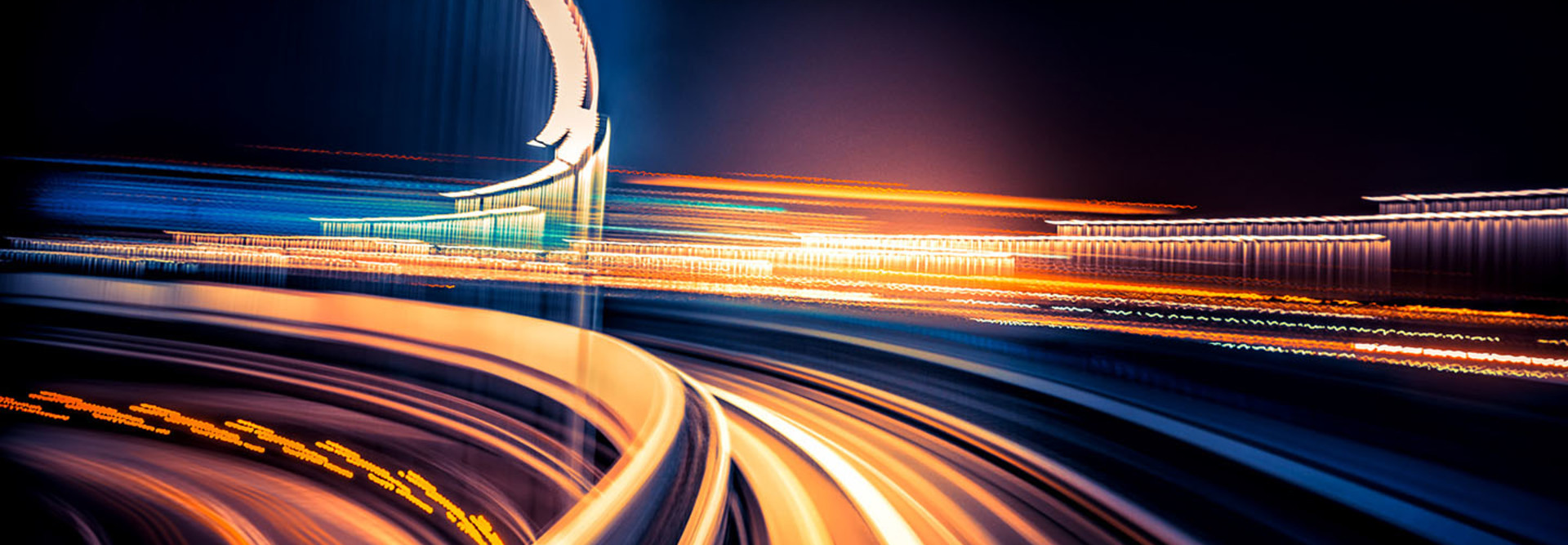 abstract motion-blurred view from a moving train