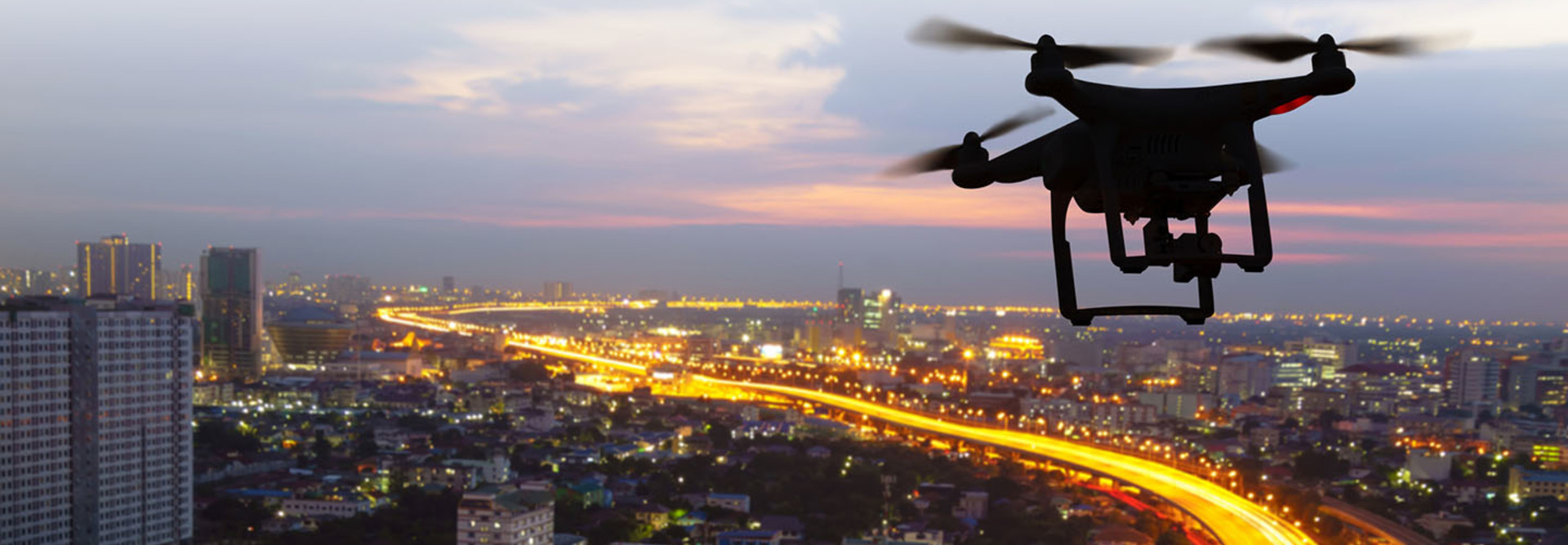 Drone in sky
