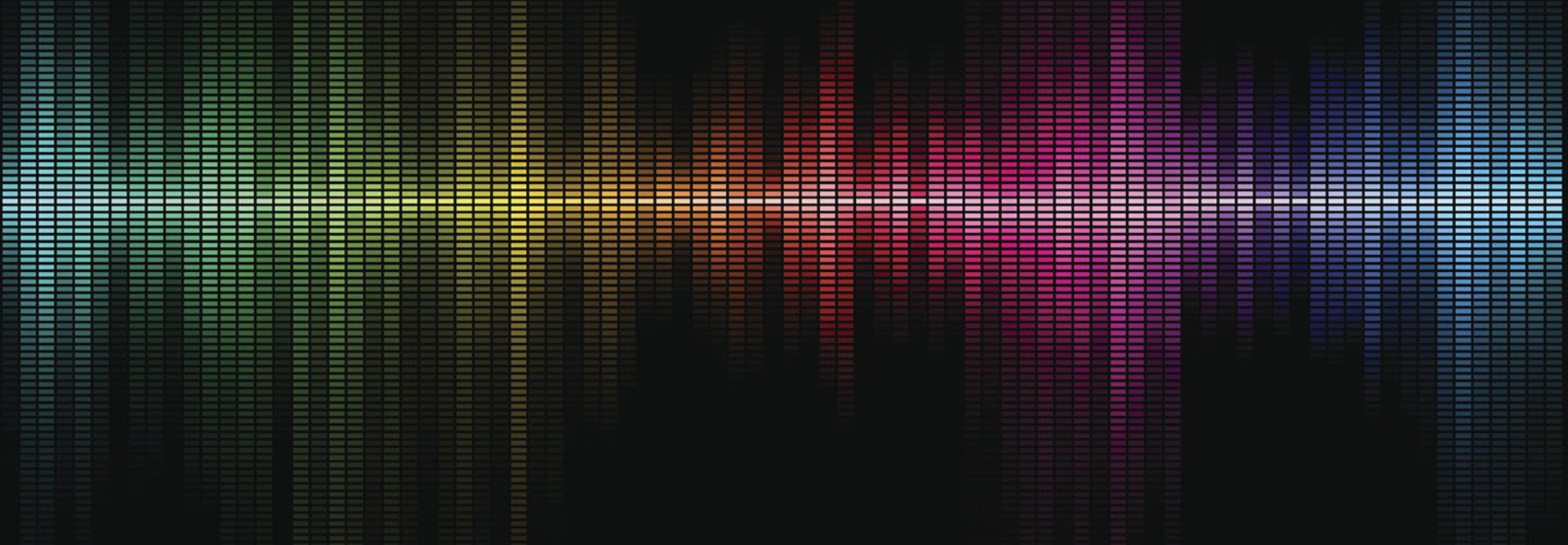 Rainbow sound waves concept