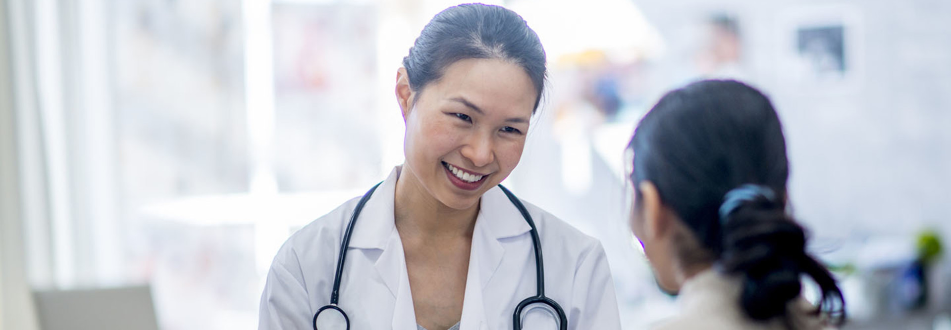 doctor talking to patient