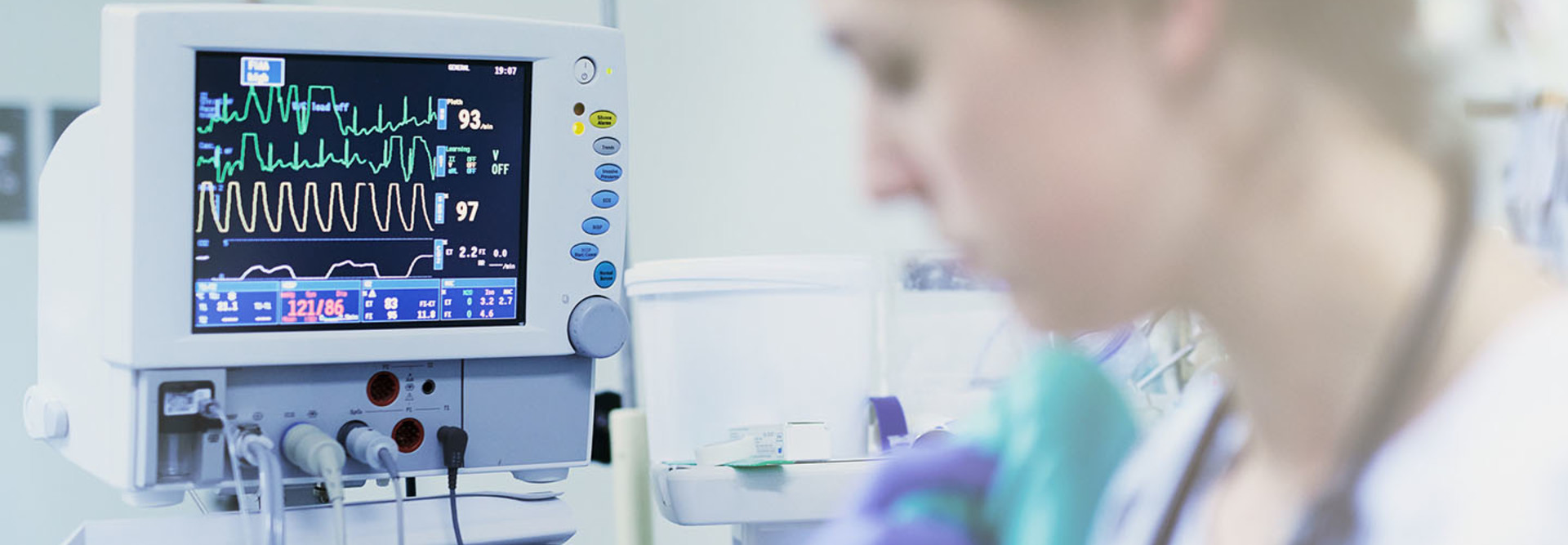 Shot of monitoring equipment in an operating room