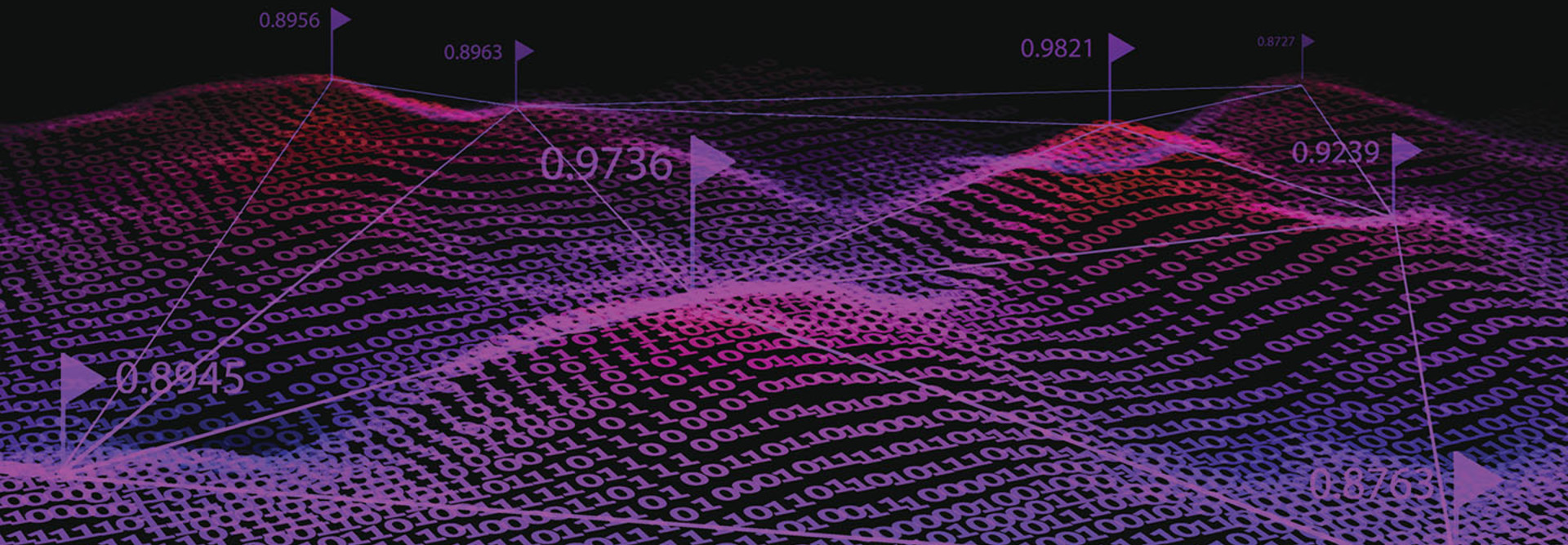 Big data. Binary code background