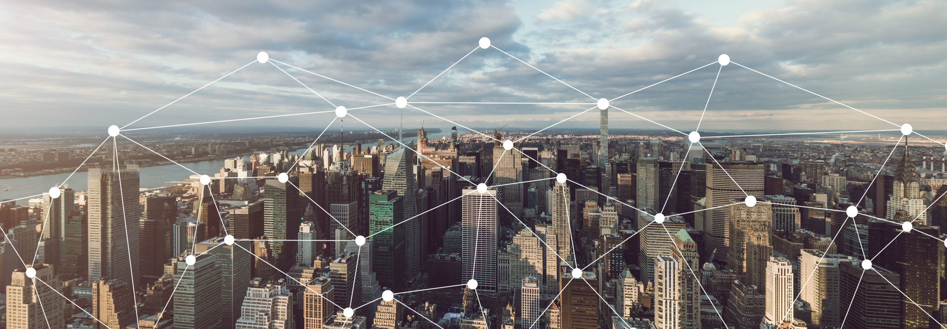City with networking