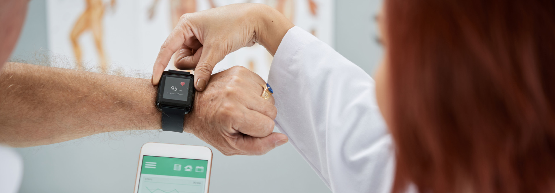 Doctor syncs wearable for patient