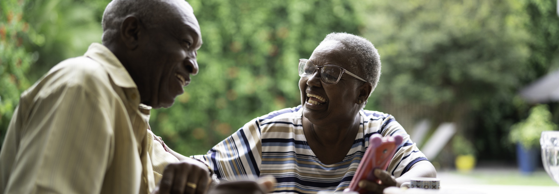 Seniors have phone with smartphone