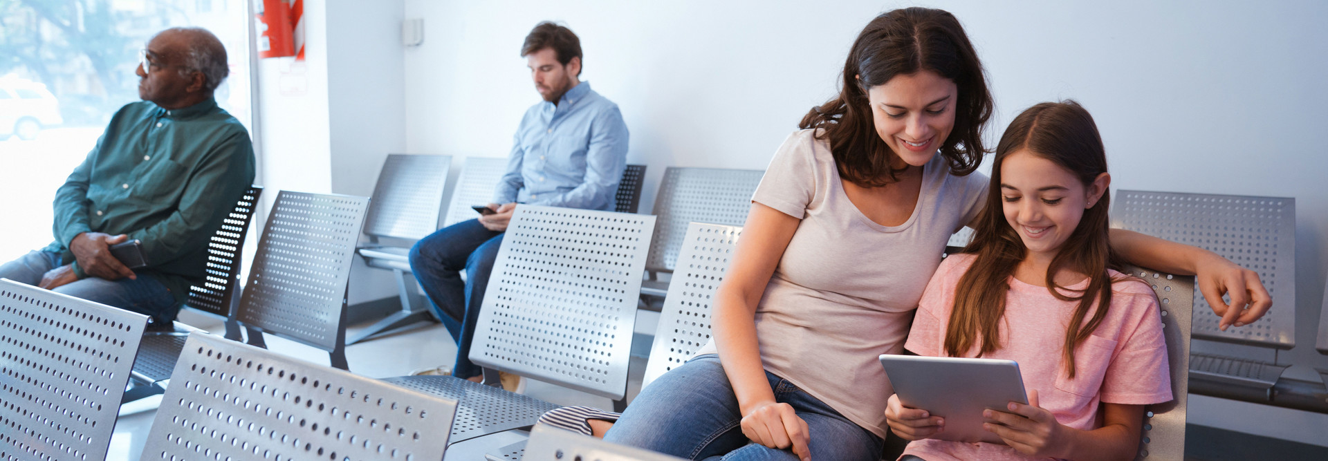 Patients in waiting room