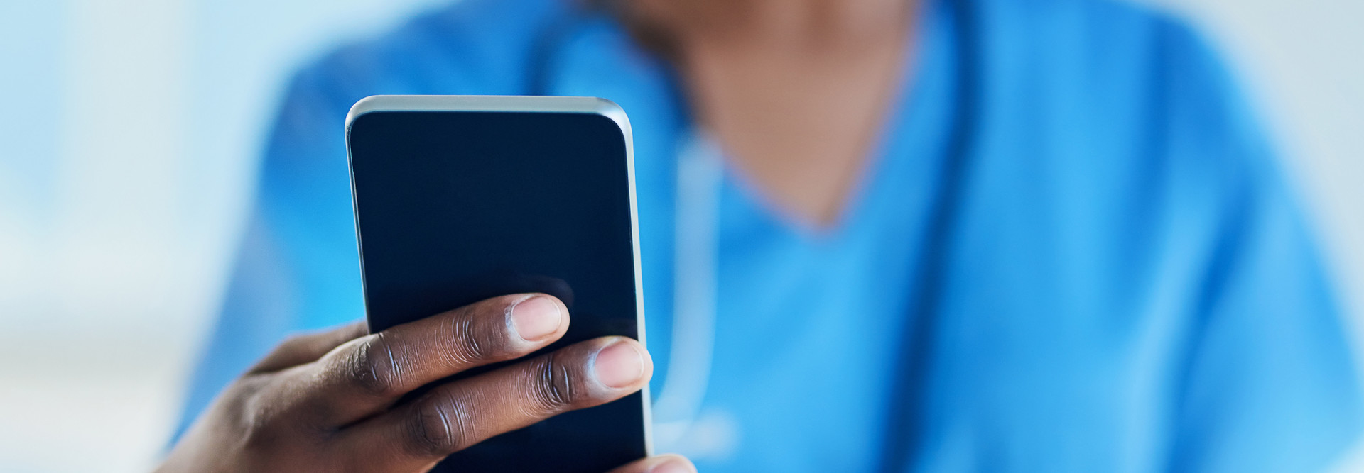 nurse using telehealth