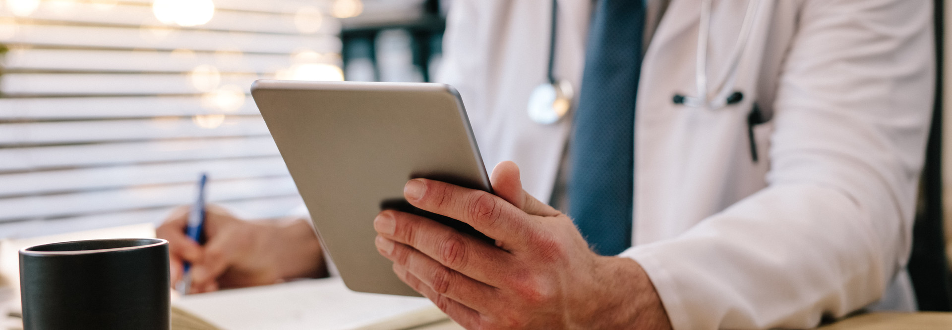 Doctor with iPad