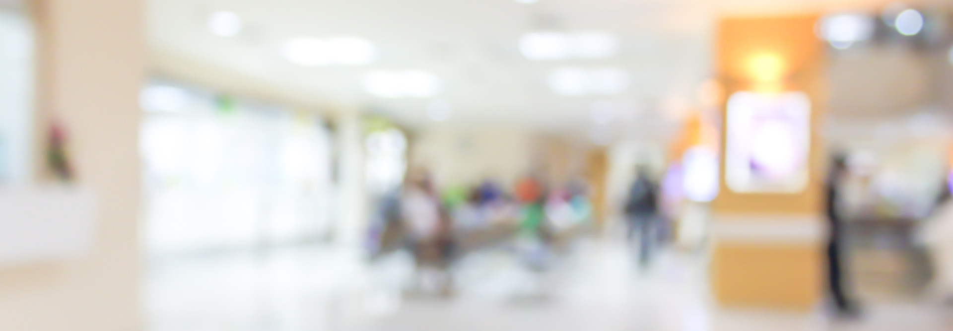 blurred hospital