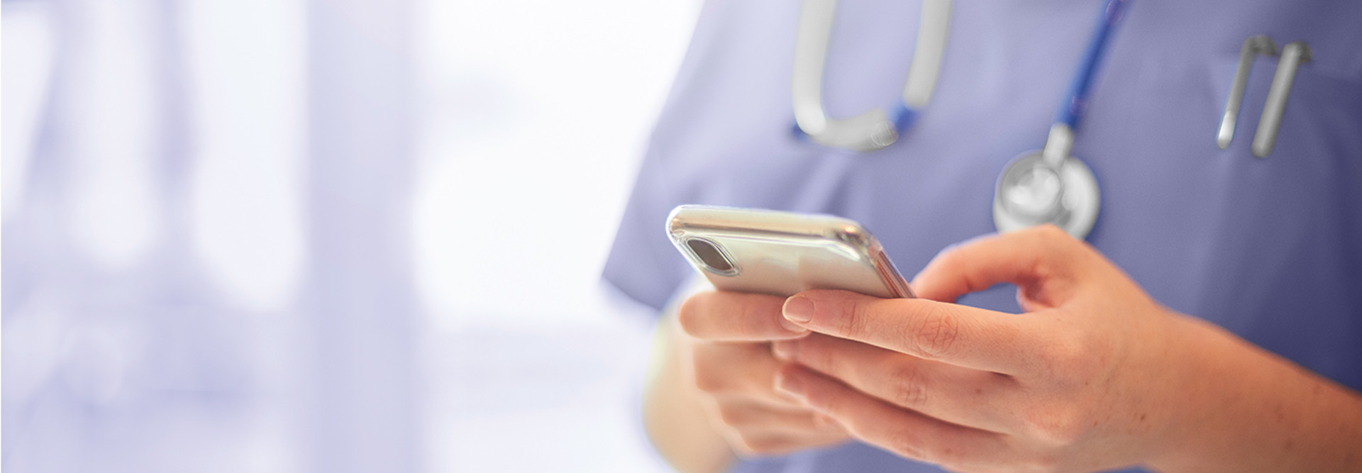 Nurse on phone