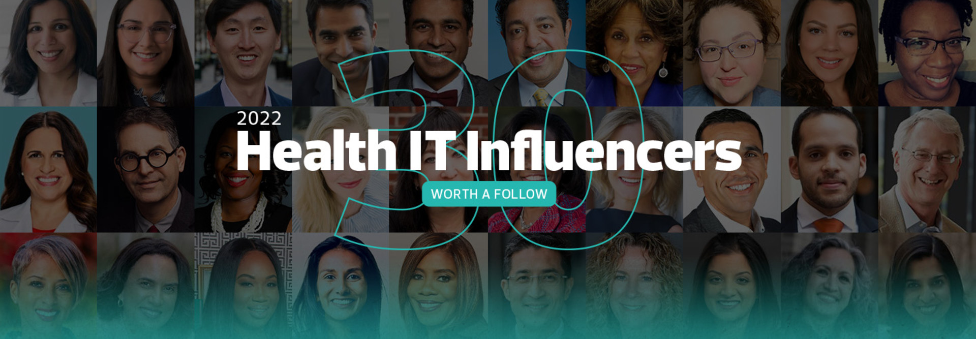 collage of 30 HealthTech influencers