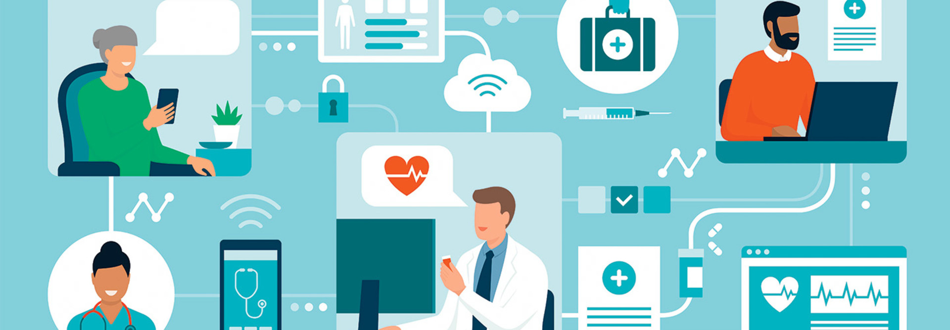 healthcare CRM concept