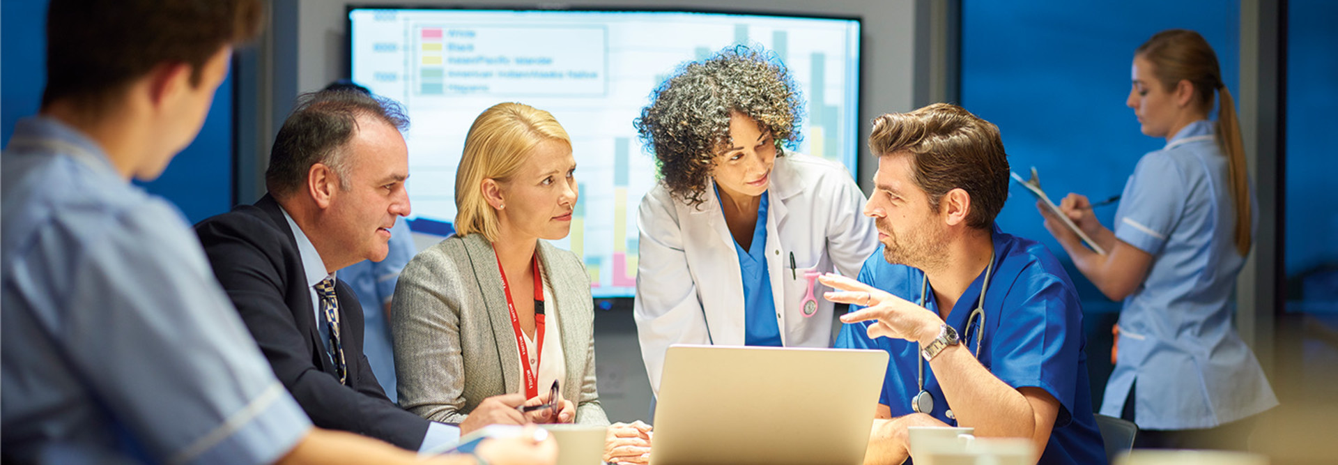 CIO and healthcare leadership meet with doctors