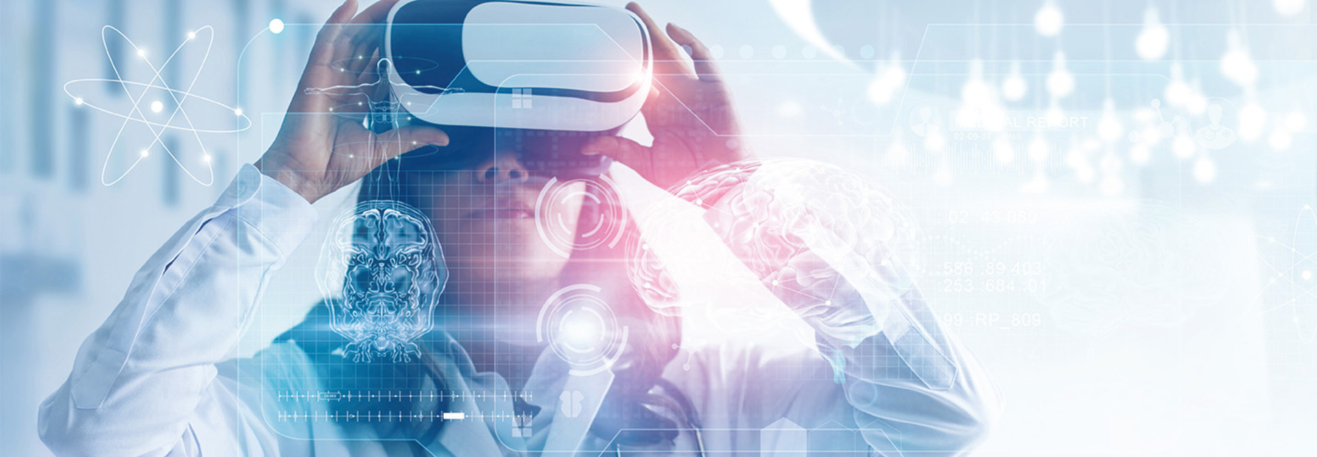 doctor using VR headset