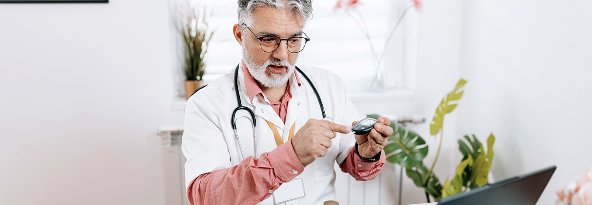 Doctor interacting with patient virtually