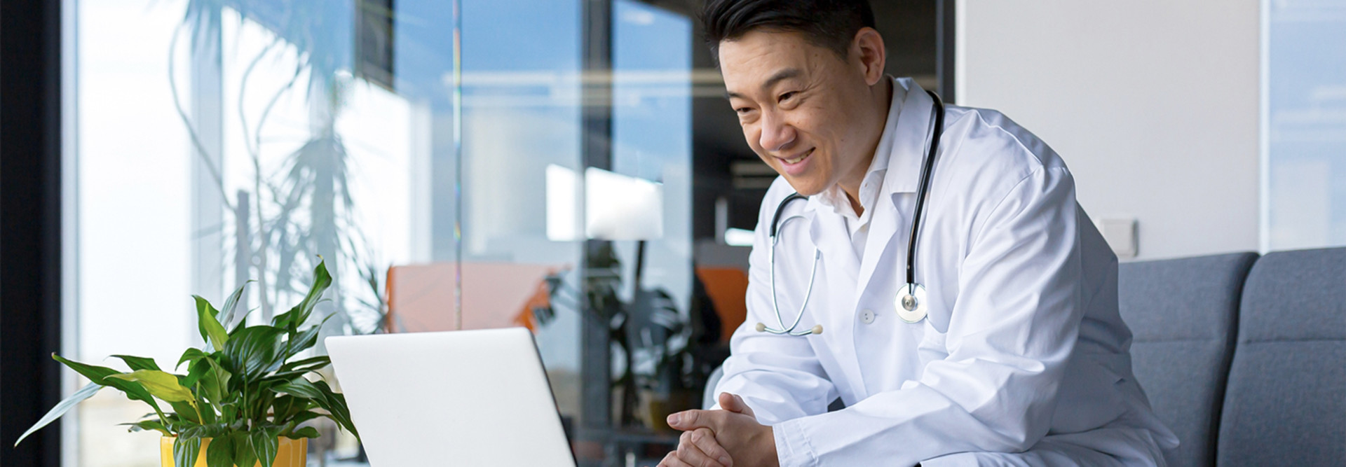 Doctor providing virtual care