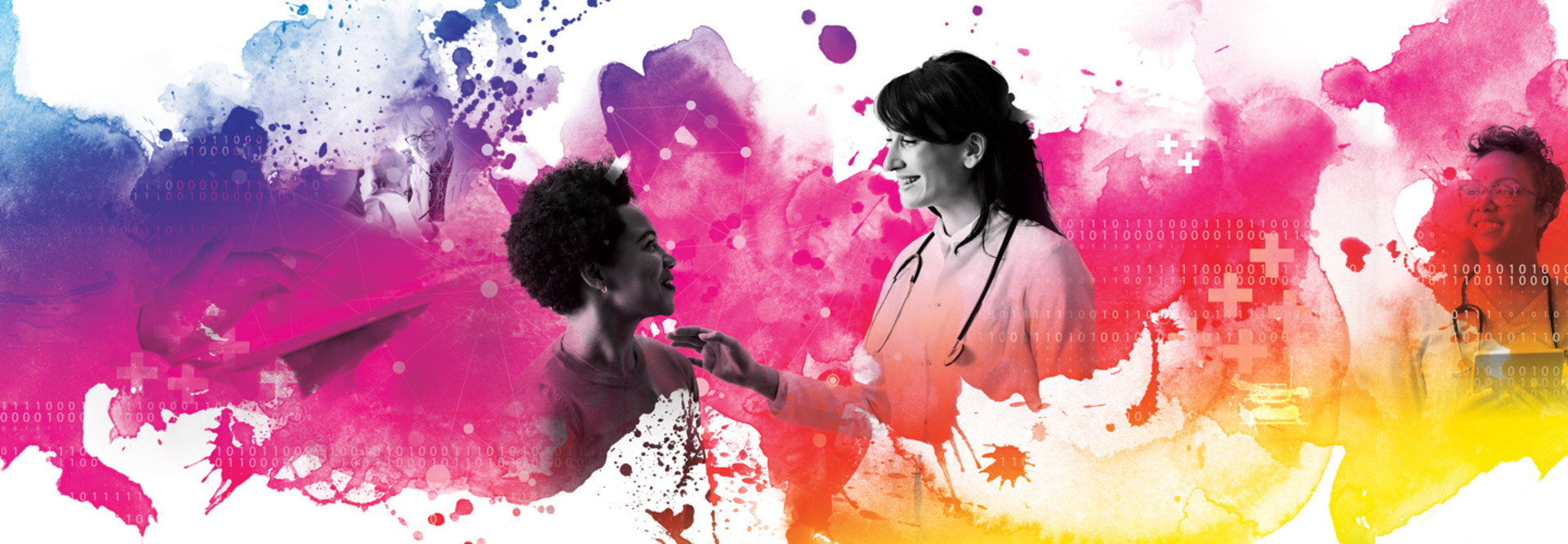 Doctor talking with patient