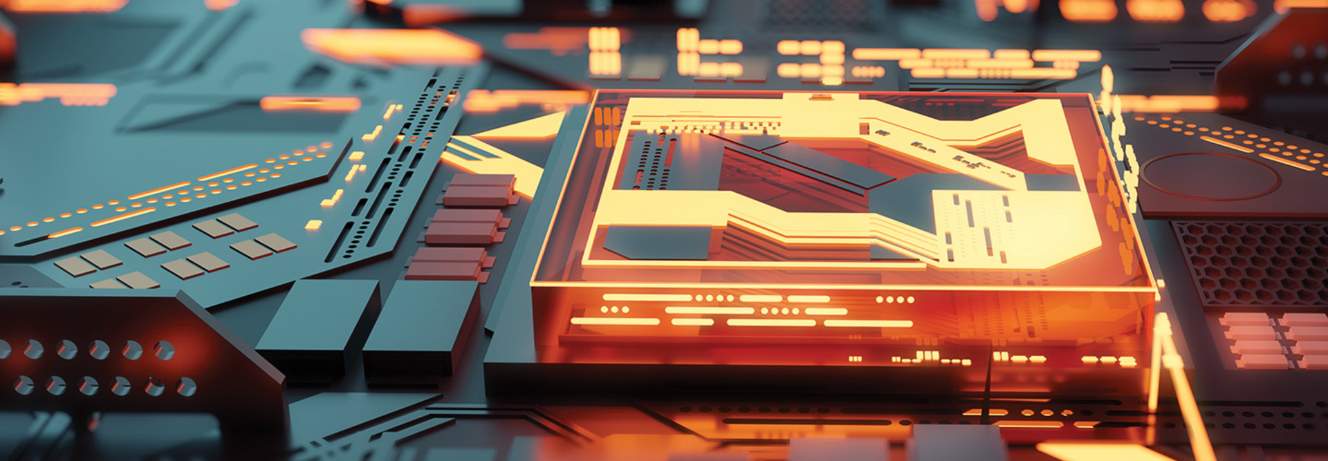 Graphic of quantum computing depiction