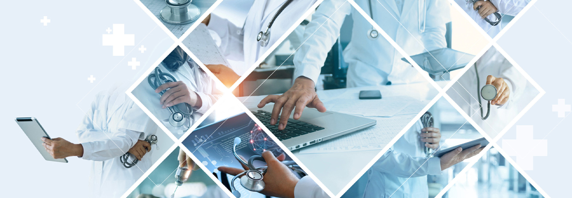 medical digital images collaged