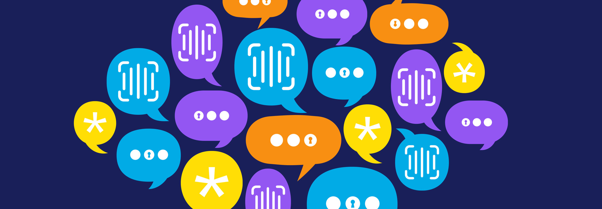 speech bubbles illustration