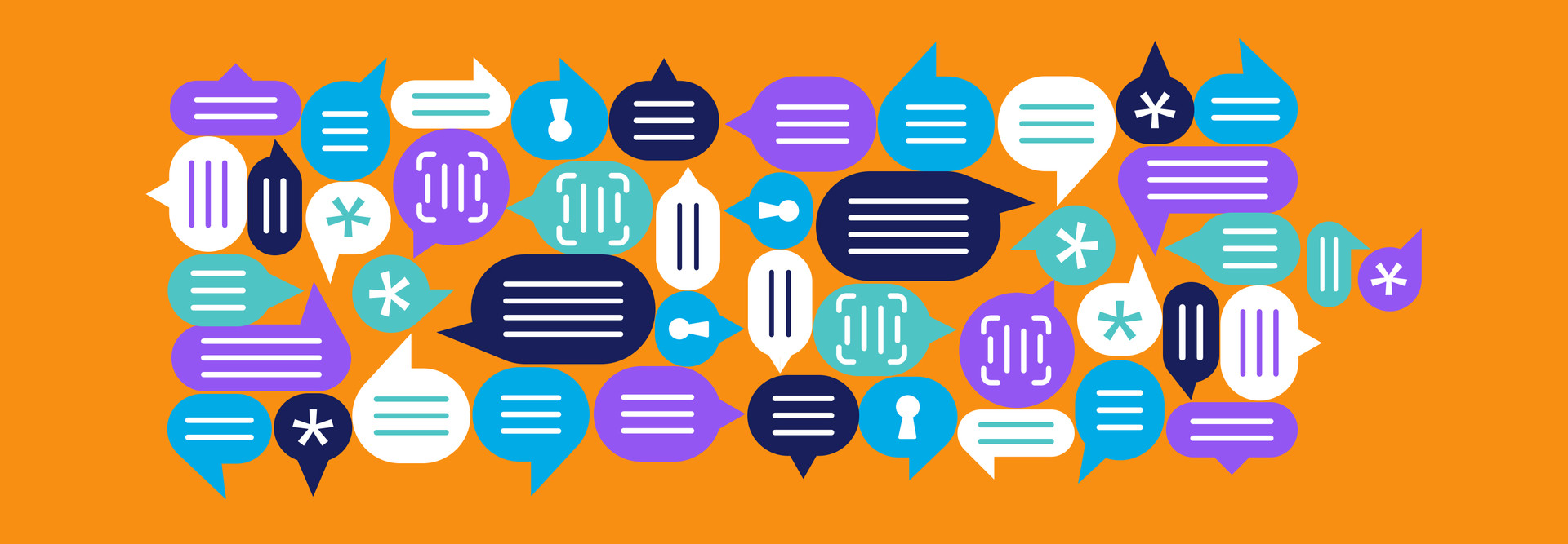 speech bubbles illustration