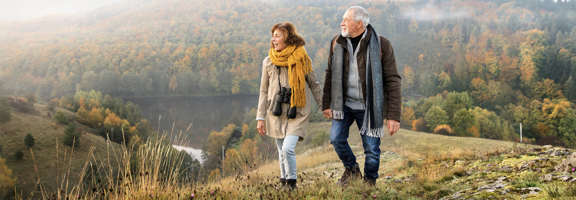 Older people walking