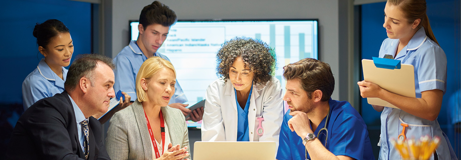 meeting of clinical and IT teams