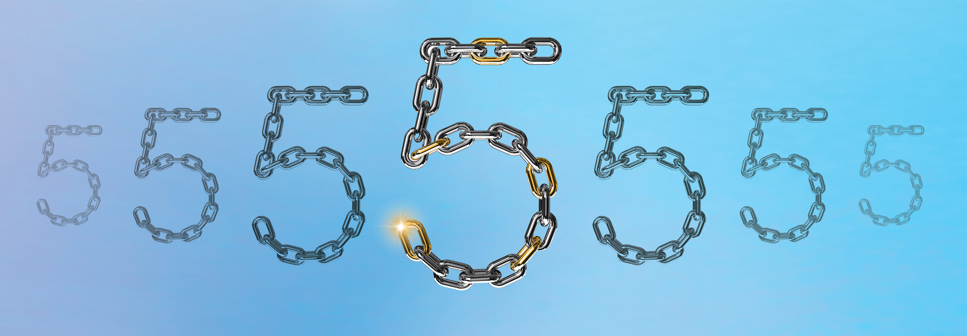 fives made of chain