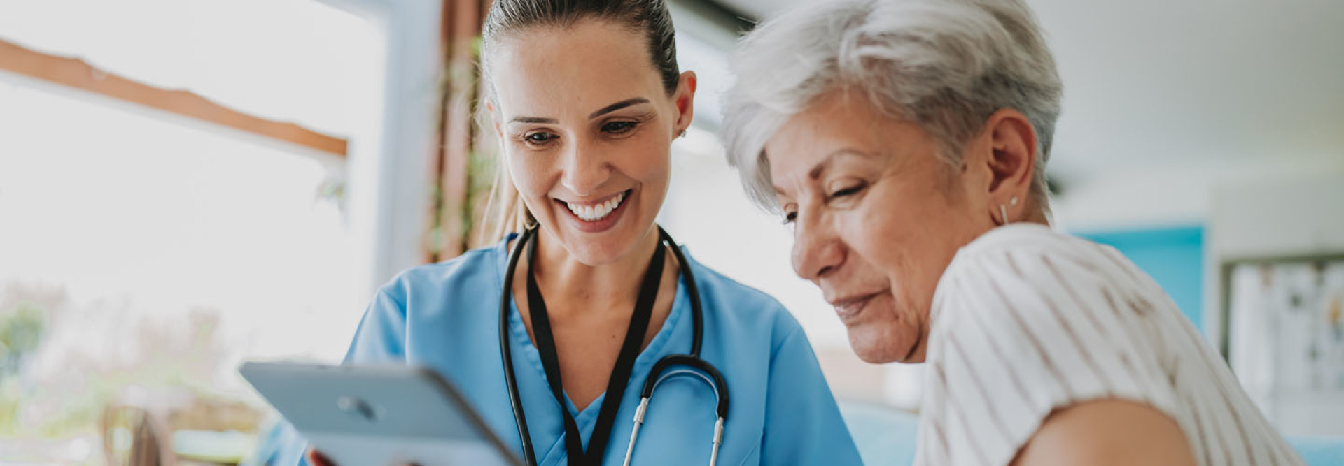Doctor speaking with patient