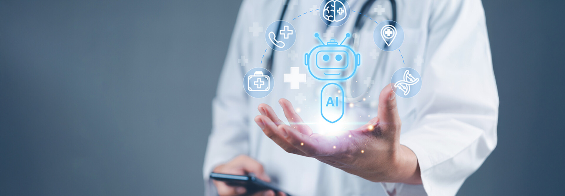 futuristic concept in smart healthcare system