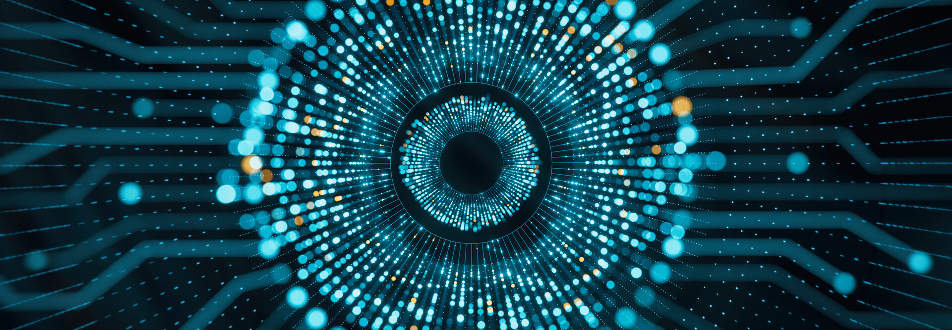 An abstract rendering of an AI network