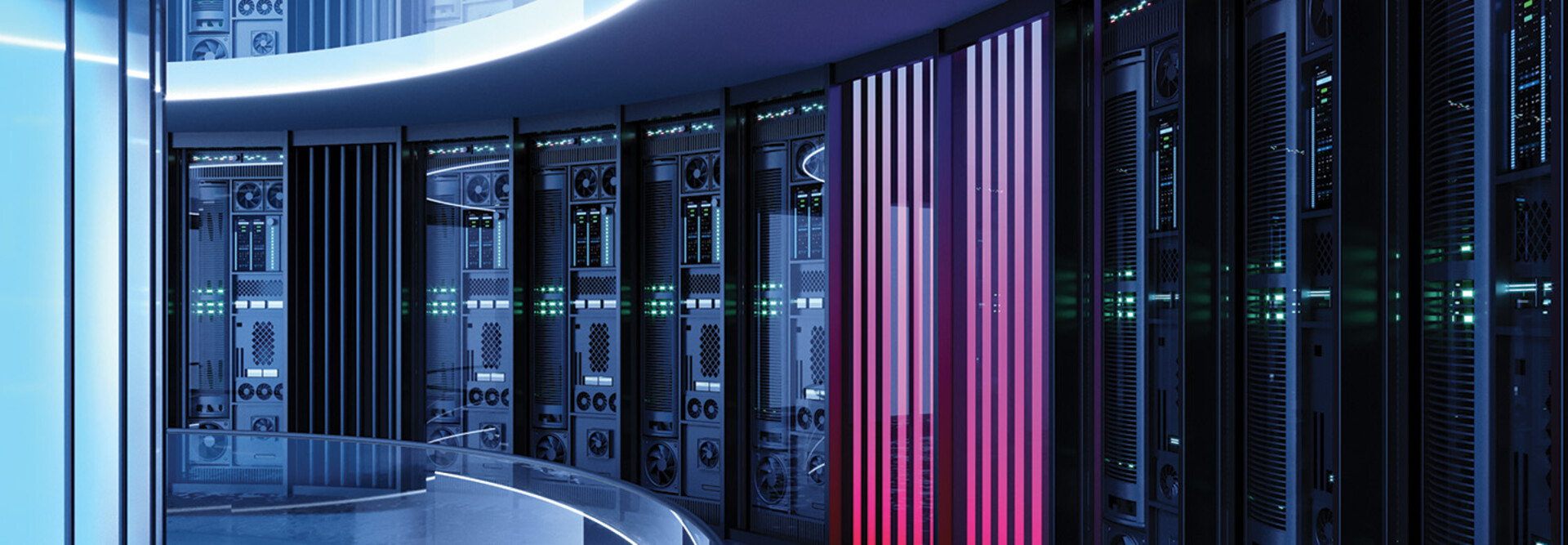 futuristic data center concept