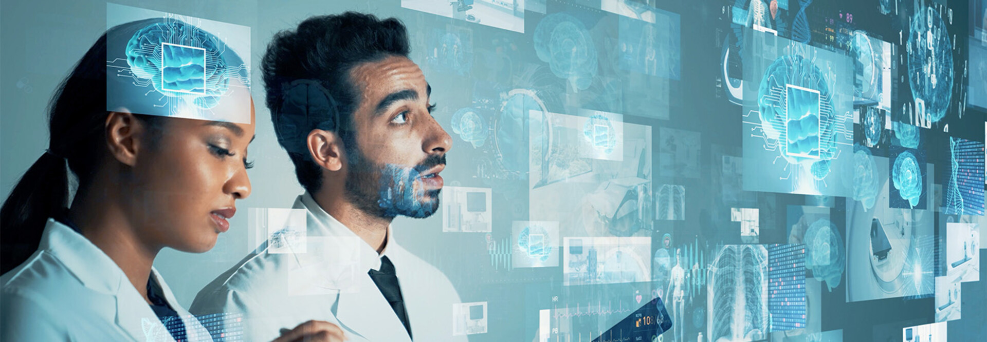 Doctors using AI in hospital