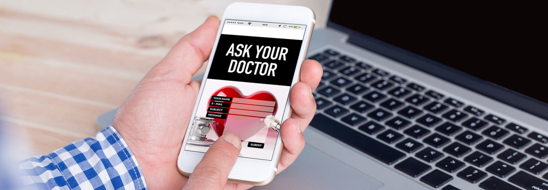 health app on smartphone
