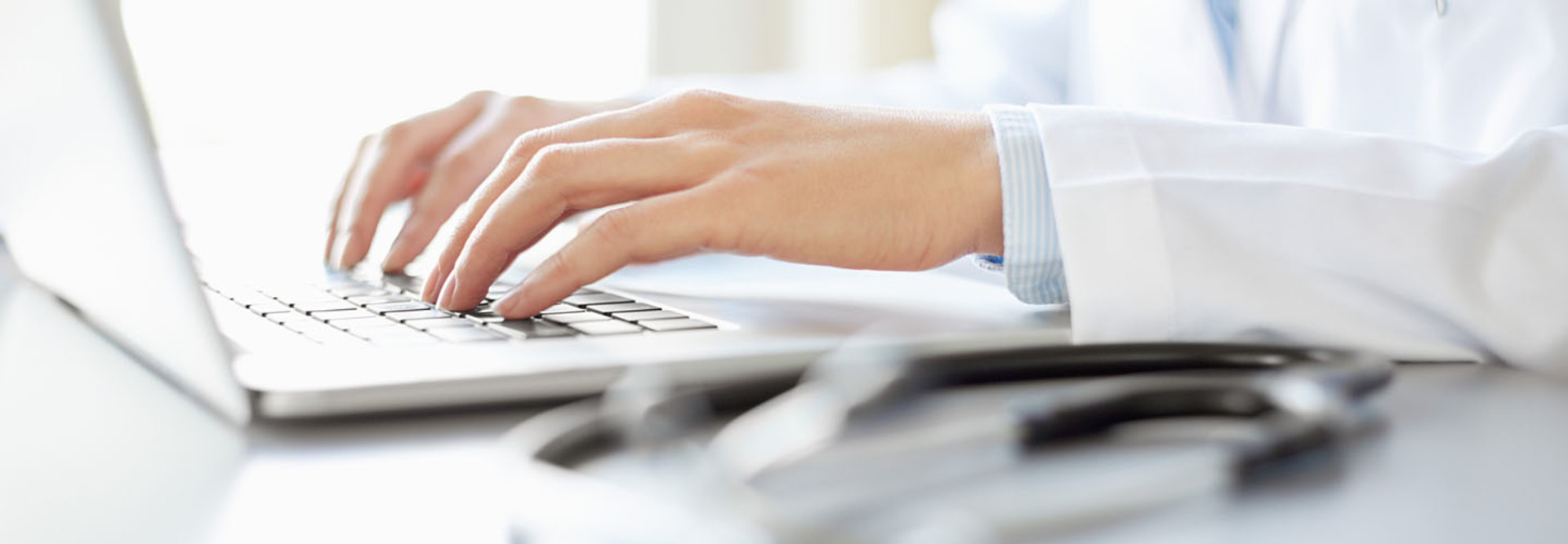 Typing hands