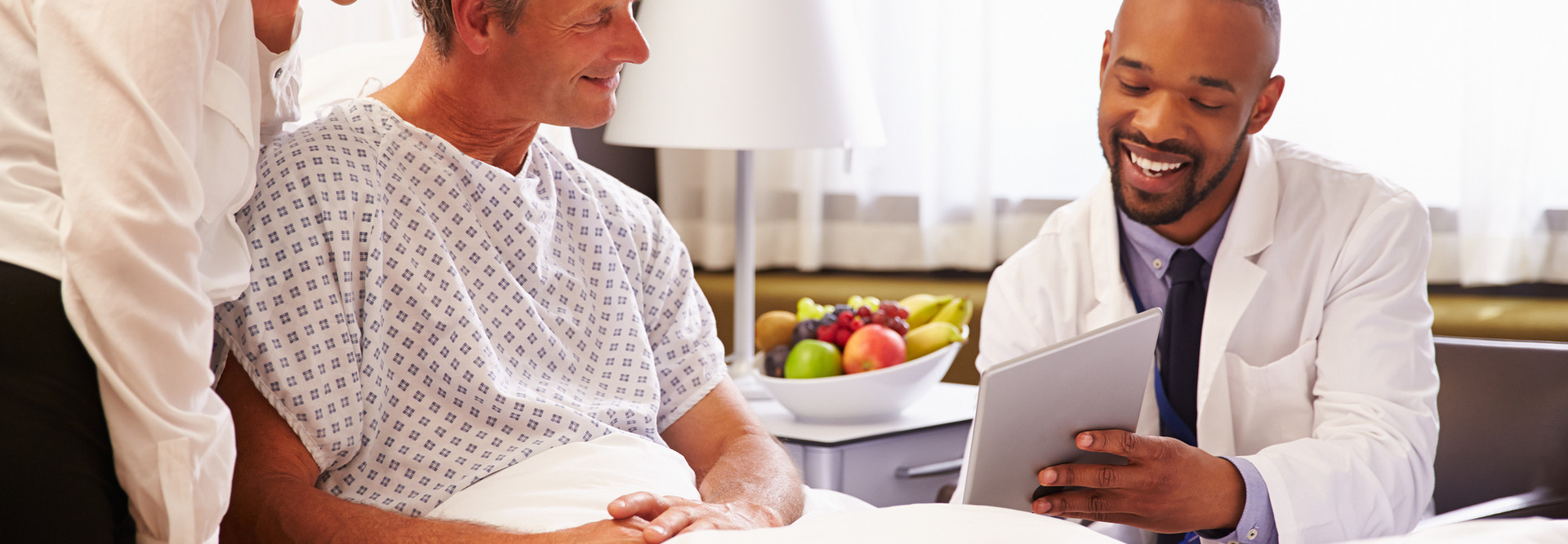 Doctor with patients