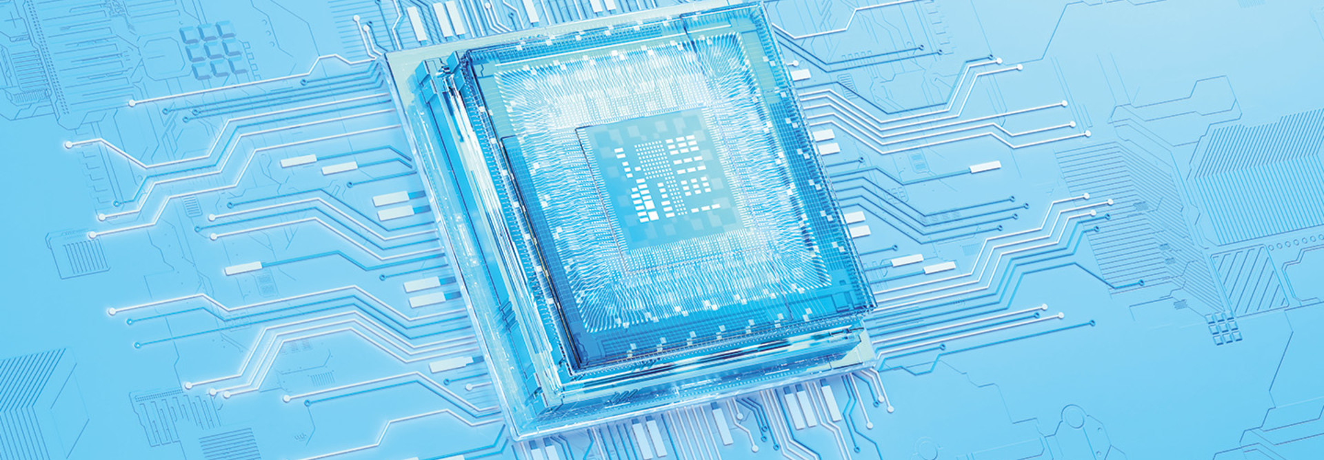 futuristic circuit board concept