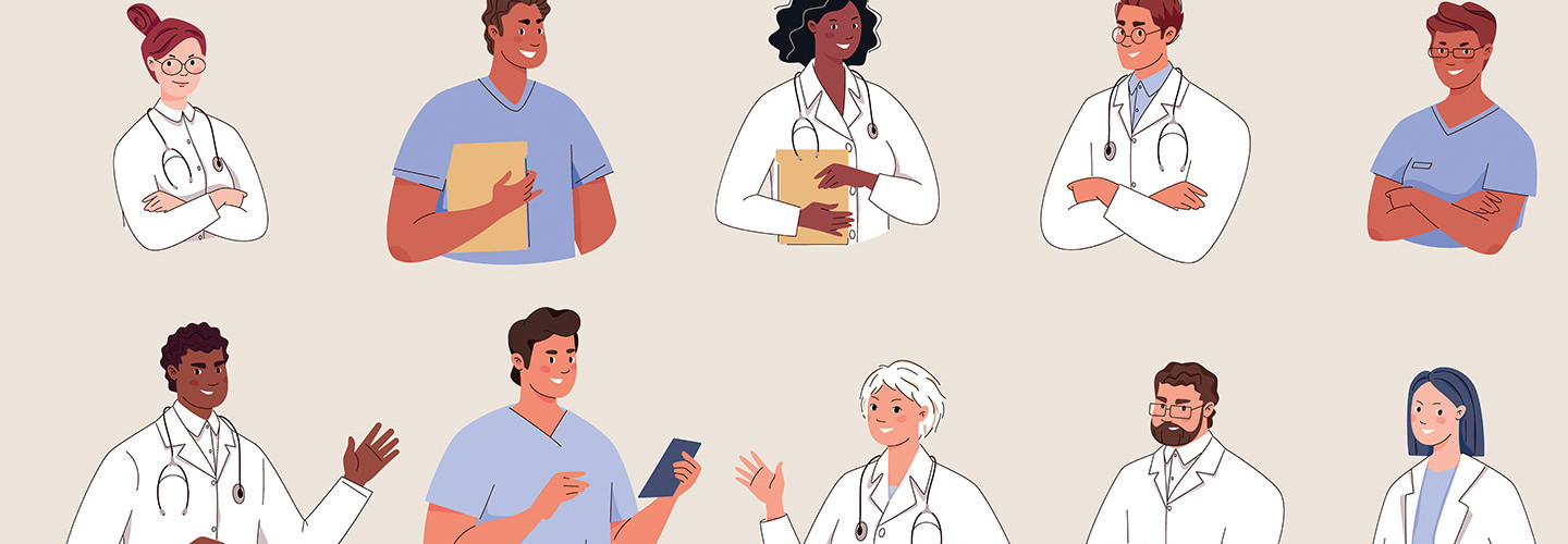 Illustration of healthcare workers