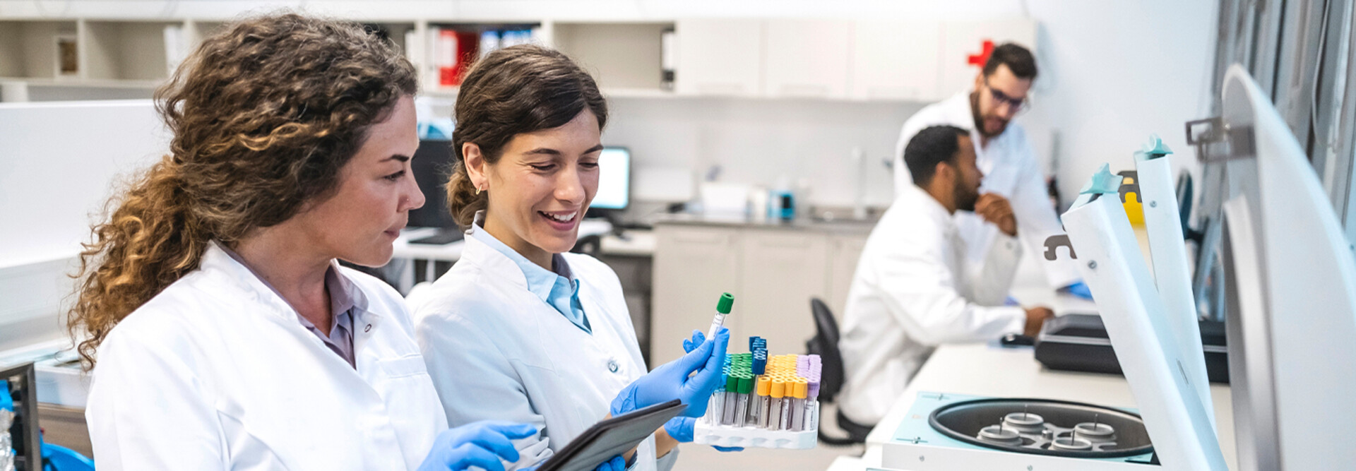 Medical research in lab