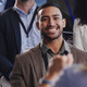 People listening to a conference