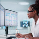 Doctor accessing health records