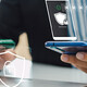Person using two factor authentication
