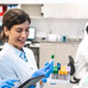Medical research in lab