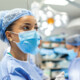 nurse check monitor in the OR