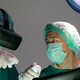 Surgeon using smart glasses