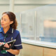 busy hospital lobby