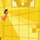 yellow illustration of doctor on cell phone