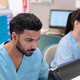 Clinicians at the nurse station